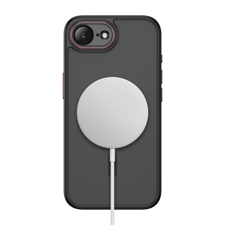 TECH-PROTECT MAGCAM MAGSAFE IPHONE 16E / 17E MATTE BLACK/RED