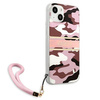 Guess GUHCP13SKCABPI iPhone 13 mini 5,4" różowy/pink hardcase Camo Strap Collection