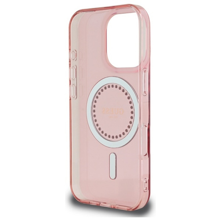 GUESS HARDCASE DO IPHONE 16 PRO Z RHINESTONES I MAGNETYCZNĄ TECHNOLOGIĄ