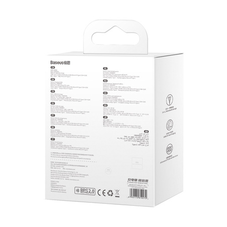 Baseus Traction Series zwijany kabel 3 w 1 USB Typ C - micro USB / USB Typ C / Lightning Power Delivery 100W 1,7m zielony (CAQY000006)