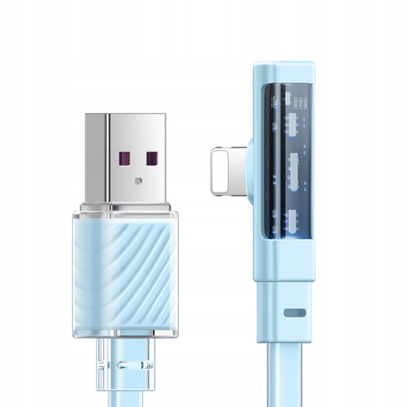 Mcdodo Szybki Kabel Kątowy USB Lightning 36W 1,2M Niebieski