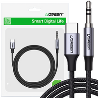 Ugreen kabel przewód USB C - mini jack 3.5mm 1m szary (AV143)