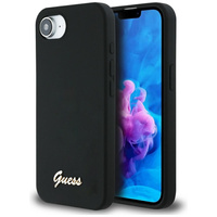 GUESS ETUI POKROWIEC DO IPHONE 16E DO MAGSAFE SILICONE SCRIPT METAL LOGO