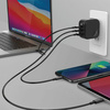 ENERGEA ład. siec. 1xUSB+2xUSB-CPD-PPS-QC 3.0 66W 2C1A czarny/black US+EU Travelite GAN66