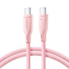 Kabel Joyroom Multi-Color Series SA34-CC3 USB-C / USB-C 60W szybki transfer 1m - różowy