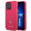 Guess GUHCP13LPS4MF iPhone 13 Pro / 13 6,1" różowy/pink hardcase Saffiano 4G Small Metal Logo