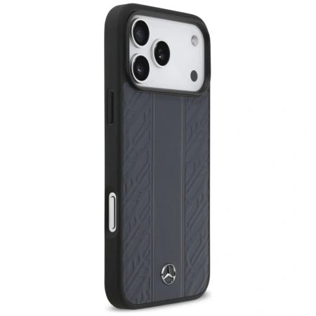 MERCEDES ETUI LEATHER LAUREL LEAVES STRIPES MAGSAFE DO IPHONE 17 PRO MAX