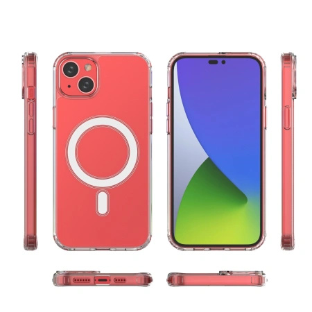 Etui magnetyczne Clear Magnetic Case z MagSafe do iPhone 15 Plus - przezroczyste