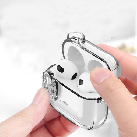 TECH-PROTECT POKROWIEC SLIM HOOK DO APPLE AIRPODS 4 MAGNETYCZNE ZAMKNIĘCIE