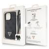 Etui Guess GUHCP13LP4TDSCPK na iPhone 13 Pro / 13 - czarne Crossbody 4G Metal Logo
