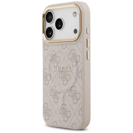 GUESS ETUI 4G PU CLASSIC LOGO MAGSAFE DO IPHONE 17 PRO CASE LUKSUSOWE