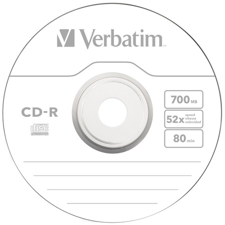 VERBATIM PŁYTA CD-R 700MB 52X DO NAGRYWANIA Z EXTRA PROTECTION 1 SZTUKA
