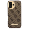 Guess GUHMP16SU4GPRW iPhone 16 6.1 brązowy/brown hardcase 4G Logo Plate MagSafe