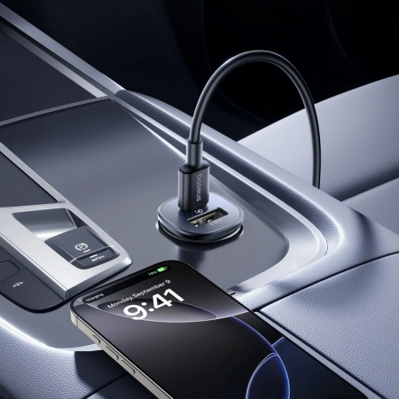 BASEUS ŁADOWARKA SAMOCHODOWA GO TRIP USB-C USB-A 30W DO SAMOCHODÓW SZYBKIE