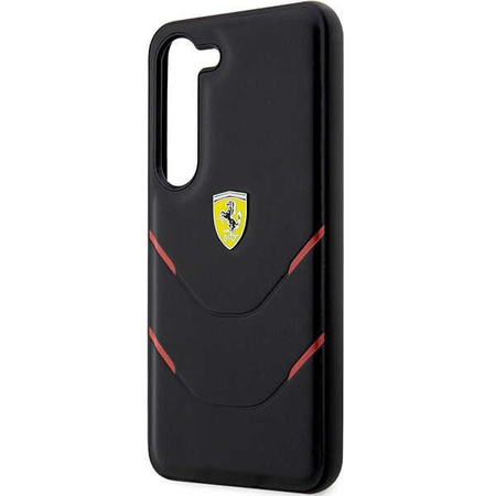 Etui Ferrari FEHCS23MPBAK S23+ S916 - czarne Hot Stamp Lines