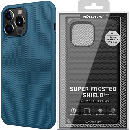 Nillkin Super Frosted Shield Pro Magnetic Case etui iPhone 14 Pro Max z MagSafe magnetyczne niebieski