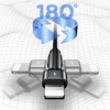 USAMS KABEL DO LIGHTNING 2A DO IPHONE 1M PLECIONY OBROTOWY SZYBKIE