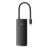 Baseus Lite Series wielofunkcyjny HUB USB Typ C - 2 x USB 3.0 / USB Typ C / HDMI 1,4 / SD/TF czarny (WKQX050001)
