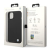 Etui BMW BMHCP14SSILBK na iPhone 14 - czarne Silicone Metal Logo