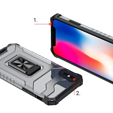 HURTEL CRYSTAL RING CASE PANCERNE ETUI DO IPHONE XS MAX MAGNETYCZNY UCHWYT