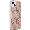 Etui Guess IML GCube MagSafe na iPhone 15 Plus / 14 Plus - brązowe