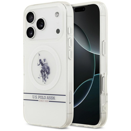 U.S. POLO ASSN. ETUI DH BOTTOM STRIPE LOGO DO IPHONE 17 PRO MAGSAFE