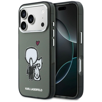 Etui Karl Lagerfeld Karl & Choupette     Back MagSafe do iPhone 17 Pro Max czarny