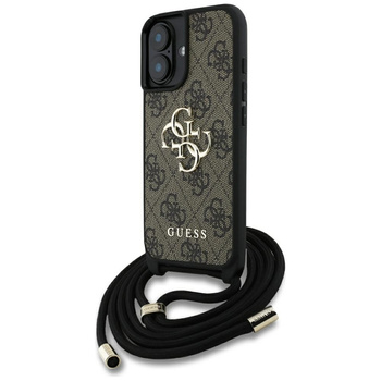 GUESS ETUI TPU DO IPHONE 16 CROSSBODY ZAWIESZKA BIG LOGO WYSOKIEJ JAKOŚCI