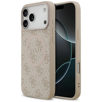 Etui Guess 4G Ring Classic Logo MagSafe  do iPhone 17 Pro Max różowy