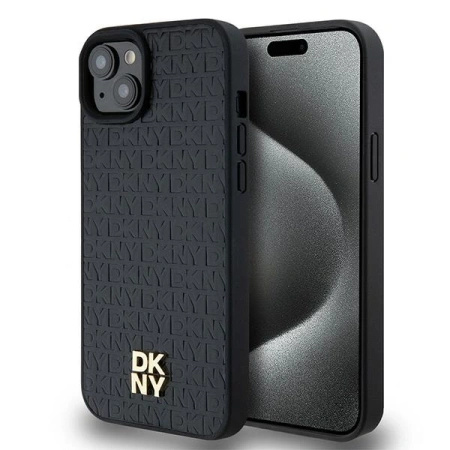 DKNY ETUI HARDCASE SKÓRZANE DO IPHONE 15 PLUS 14 PLUS DO MAGSAFE MONOGRAM