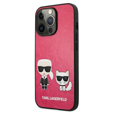 Karl Lagerfeld KLHCP13LPCUSKCP iPhone 13 Pro / 13 6,1" fuksja/fuchsia hardcase Ikonik Karl & Choupette