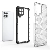 HURTEL HONEYCOMB ETUI POKROWIEC DO SAMSUNG GALAXY M53 5G Z ŻELOWĄ RAMKĄ