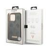 Guess GUHMP13XSAPSTG iPhone 13 Pro Max 6,7" szary/grey hardcase Peony Logo Plate MagSafe