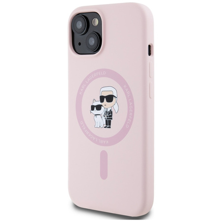 KARL LAGERFELD ETUI KARL&CHOUPETTE DO IPHONE 15 PLUS DO MAGSAFE SILIKONOWE