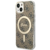 Etui Guess GUHMP14MH4STW na iPhone 14 Plus 6.7" - brązowe 4G MagSafe