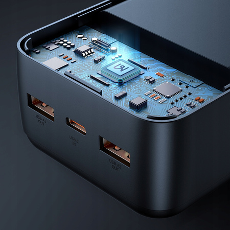 MCDODO POWERBANK 30000MAH Z WYŚWIETLACZEM 3X USB USB-C 22,5W + KABEL USB-C