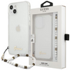 Guess GUHCP13SKPSWH iPhone 13 mini 5,4" Transparent hardcase White Pearl