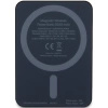 Powerbank indukcyjny Guess MagSafe Metal Script Logo 15W 5000mAh - czarny