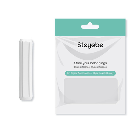 Stoyobe Silicone Holder uchwyt silikonowy dla Apple Pencil 1 / Apple Pencil 2 / Huawei M-Pencil biały