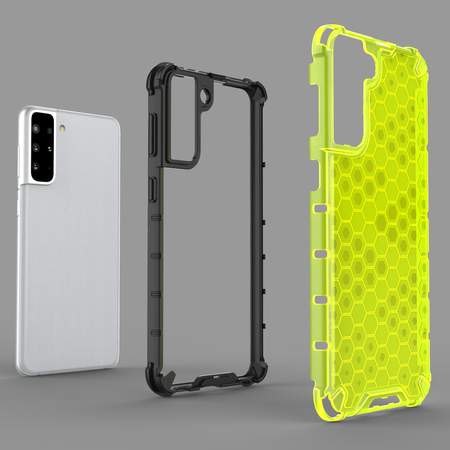 Honeycomb etui pancerny pokrowiec z żelową ramką Samsung Galaxy S21+ 5G (S21 Plus 5G) niebieski