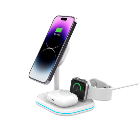 TECH-PROTECT ŁADOWARKA WIRELESS 3IN1 MAGNETIC DO MAGSAFE DO IPHONE 12 13 14