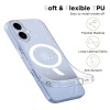 Etui Tech-Protect FlexAir MagSafe na iPhone 17- przezroczysto-brokatowe