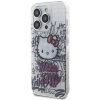 Etui Hello Kitty IML Kitty On Bricks Graffiti na iPhone 15 Pro - białe