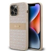 DKNY ETUI HARDCASE DO IPHONE 14 PRO MAX 6.7 MONO STRIPE METAL LOGO SKÓRZANE
