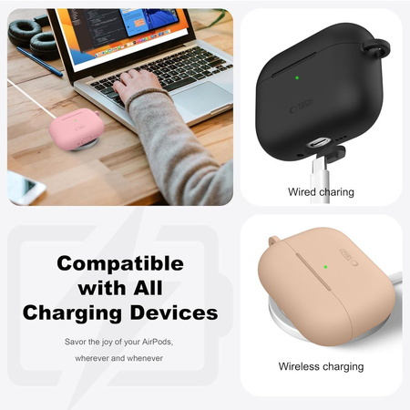 TECH-PROTECT SILICONE HOOK APPLE AIRPODS PRO 3 BLACK