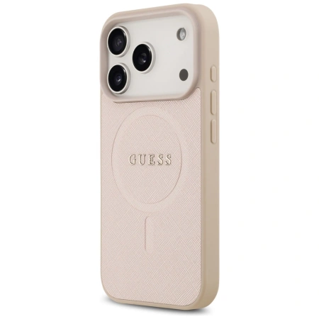 GUESS ETUI SAFFIANO CLASSIC LOGO MAGSAFE DO IPHONE 17 PRO OCHRONA