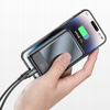 MCDODO POWERBANK BEZPRZEWODOWY 10000MAH 20W INDUKCYJNY + KABEL USB-C DO MAGSAFE IPHONE 12 13 14 15 MINI PLUS PRO MAX CZARNY