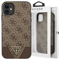 GUESS ETUI HARD CASE DO IPHONE 11 Xr 6.1 4G TRIANGLE COLLECTION BRĄZOWE
