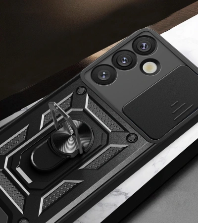 HURTEL ETUI PANCERNE HYBRID ARMOR CAMSHIELD DO SAMSUNG GALAXY S25+ Z OSŁONĄ