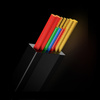 Baseus Traction Series zwijany kabel 3 w 1 USB Typ C - micro USB / USB Typ C / Lightning Power Delivery 100W 1,7m zielony (CAQY000006)